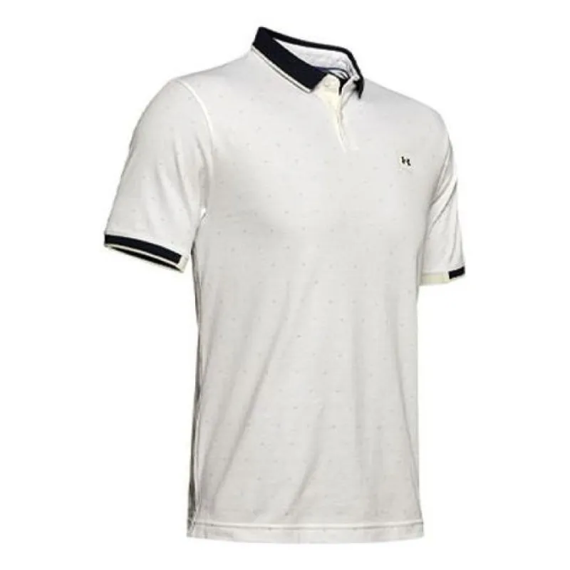 Under Armour Ace Novelty Polo Shirt 'White Black' 1345621-112 sold by KicksCrew