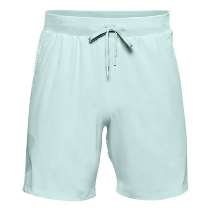 Under Armour Qualifier SpeedPocket 7inch Running Shorts 'Light Aqua' 1350888-477 sold by KicksCrew