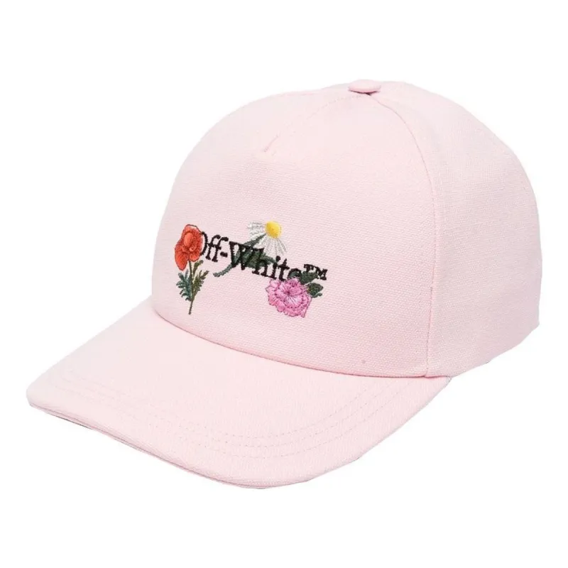 (WMNS) Off-White Embroidered Canvas Baseball Cap 'Light Pink' OWLB014R21FAB0013184 sold by KicksCrew