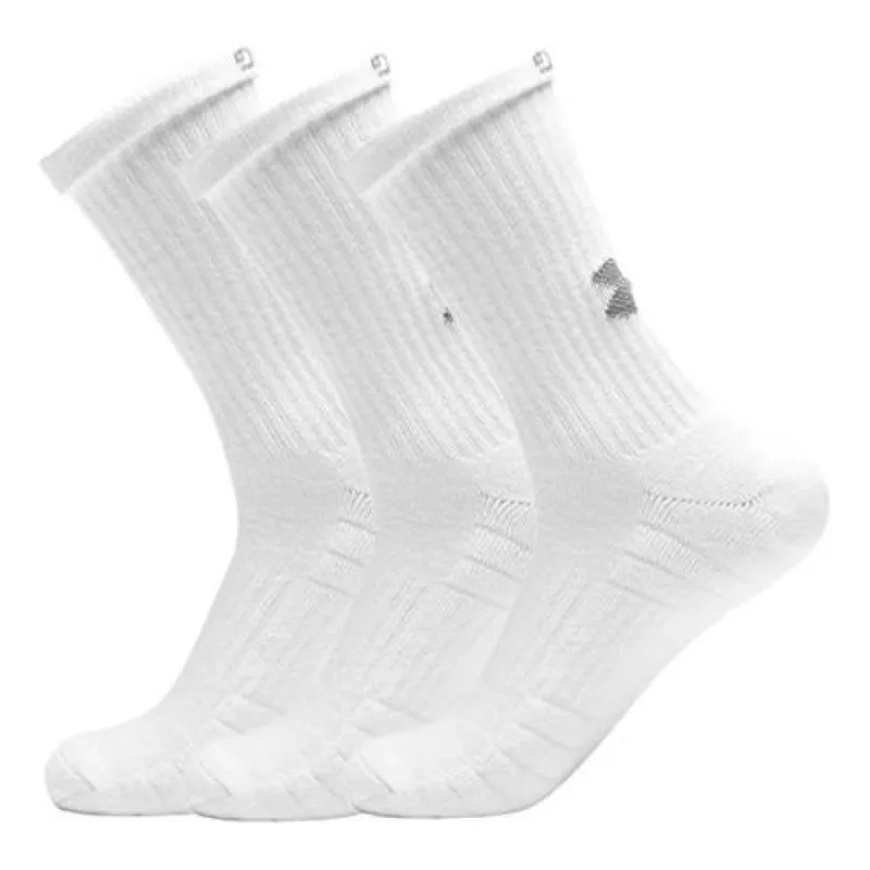 Under Armour Training Cotton Crew Socks (3 pack) 'White' 1346768-100 sold by KicksCrew