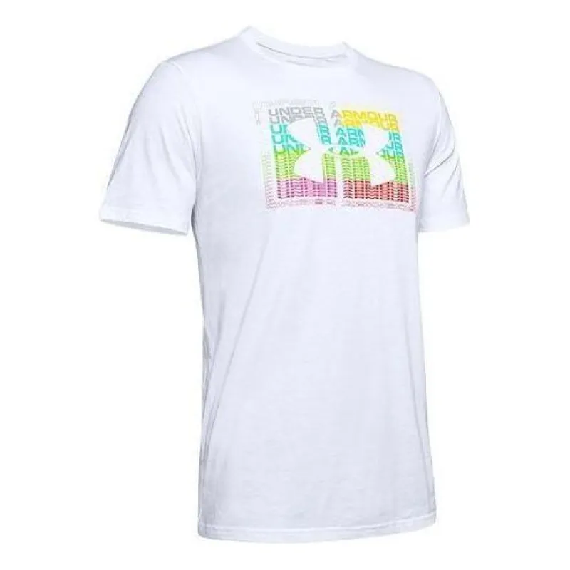 Under Armour Multi Logo T-shirt 'White' 1348433-100 sold by KicksCrew