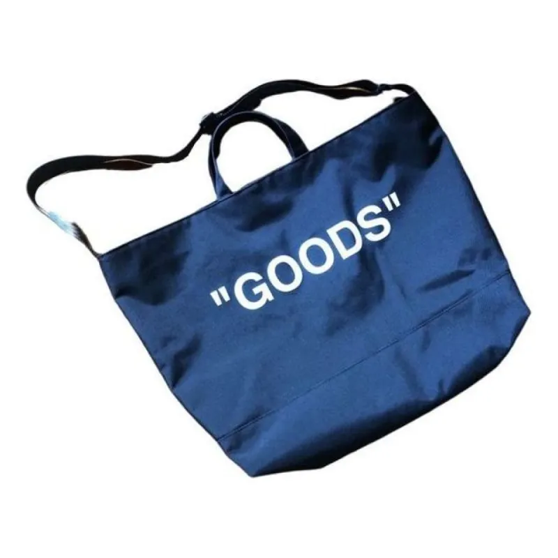 Off-White Quote Tote Bag GOODS 'Blue White' OMNA054R205210381001 made by Off-White