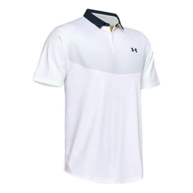 Under Armour Iso-Chill Graphic Polo Shirt 'White Black' 1350980-100 sold by KicksCrew