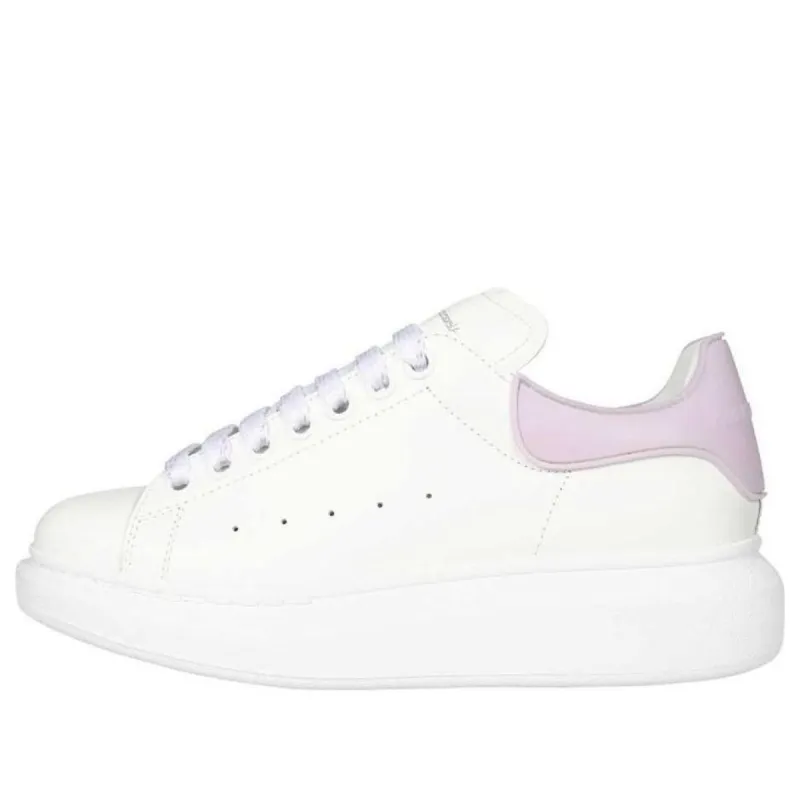 (WMNS) Alexander McQueen Larry Leather Sneakers 'White Lilac' 621056WHXMT9746 sold by KicksCrew