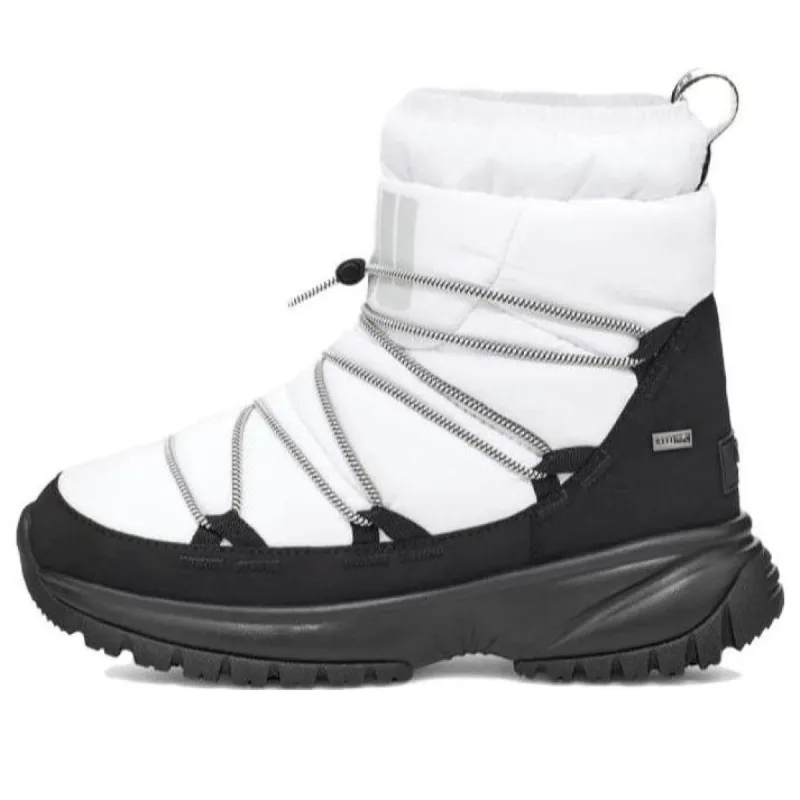 (WMNS) UGG Yose Puffer Mid 'White Black' 1131978-WHT sold by KicksCrew