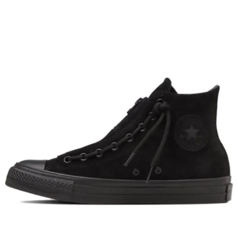 Converse Suede All Star Centerzip Suede High Top 'Black Monochrome' 31310140 sold by KicksCrew