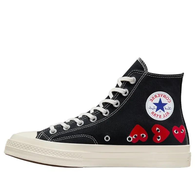 Converse Chuck 70 Hi x Play Comme des Garons 'Black Red' A08147C sold by KicksCrew