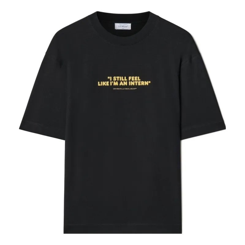 Off-White Intern Skate Short-sleeve T-shirt 'Black' OMAA120F23JER0171065 sold by KicksCrew