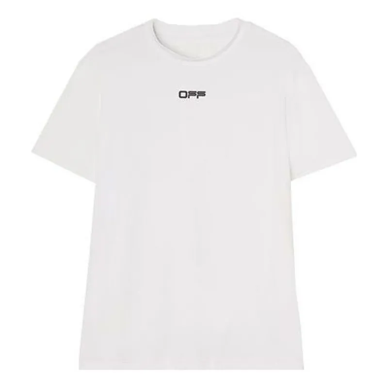 Off-White Arrow Outline S/S Sport T-Shirt 'White Black' OMVA025C99FAB0010110 sold by KicksCrew