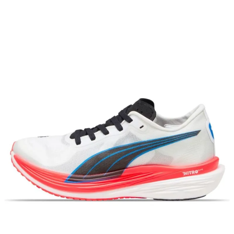 (WMNS) PUMA Deviate Nitro Elite 2 'White Fire Orchid' 377787-03 sold by KicksCrew