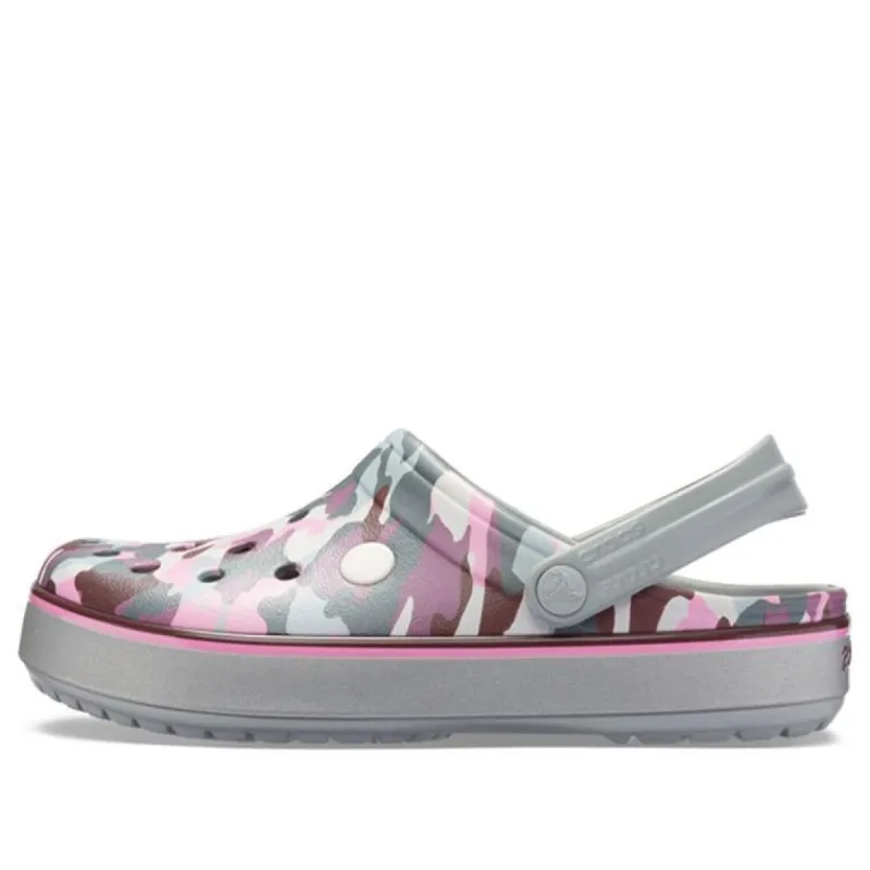 Crocs Crocband Graphic III Clogs 'Grey Pink' 205834-0GF sold by KicksCrew