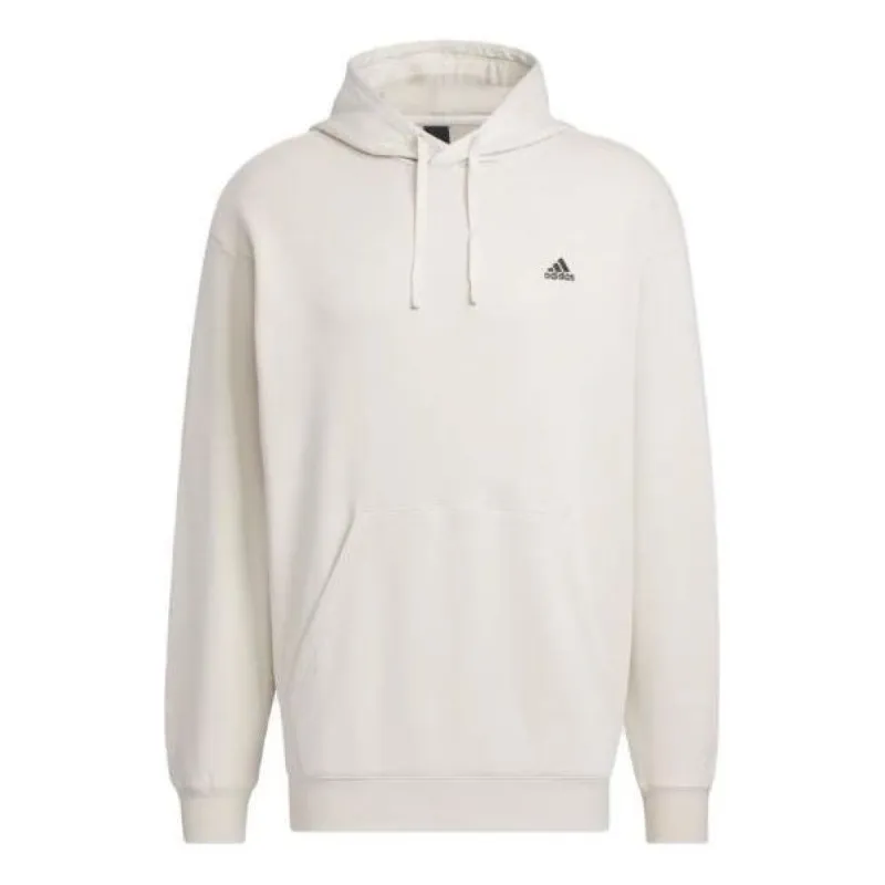 adidas Logo Sports Hooded Sweatshirt 'Beige' IV7584 sold by KicksCrew