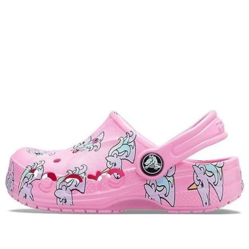 (GS) Crocs Baya Seasonal Printed Clogs 'Pink White' 206180-669 sold by KicksCrew