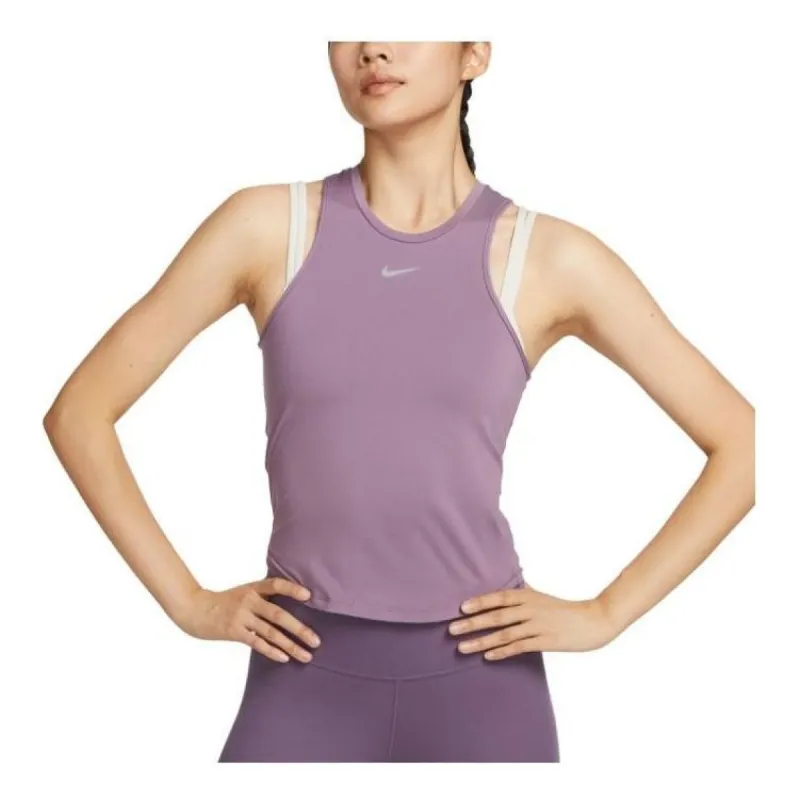 (WMNS) Nike Dri-FIT One Luxe Women's Cropped Tank Top 'Purple' FB5271-536 sold by KicksCrew