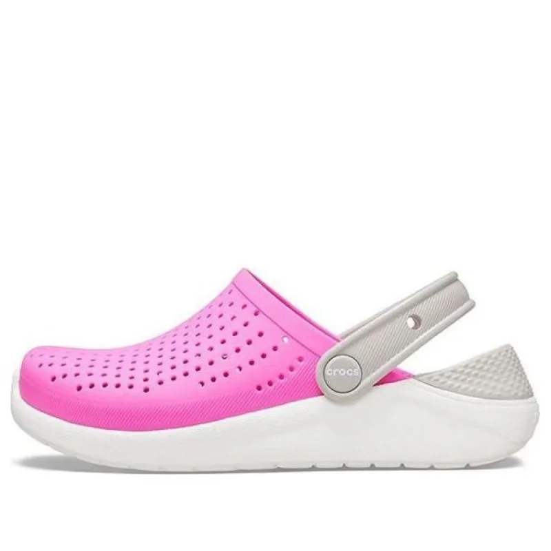 (GS) Crocs LiteRide Clogs 'Pink White Grey' 205964-6QR sold by KicksCrew