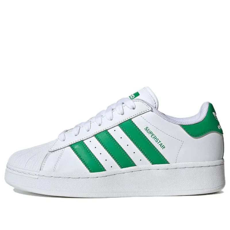 Adidas Originals Superstar XLG Shoes 'Cloud White Green' IF8069 sold by KicksCrew