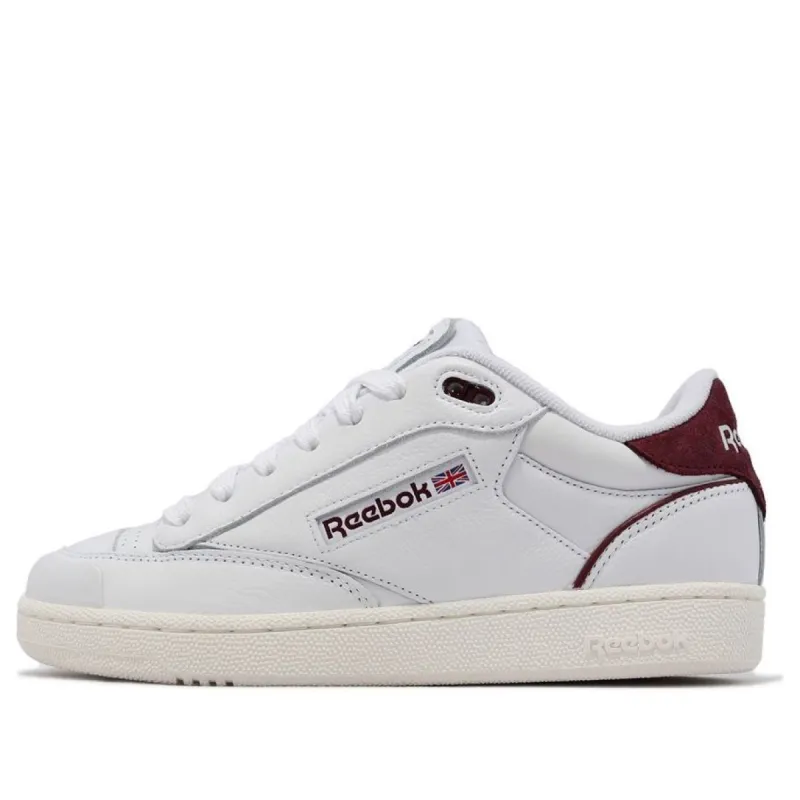 Reebok Club C Bulc 'White Classic Burgundy' 100032938 sold by KicksCrew