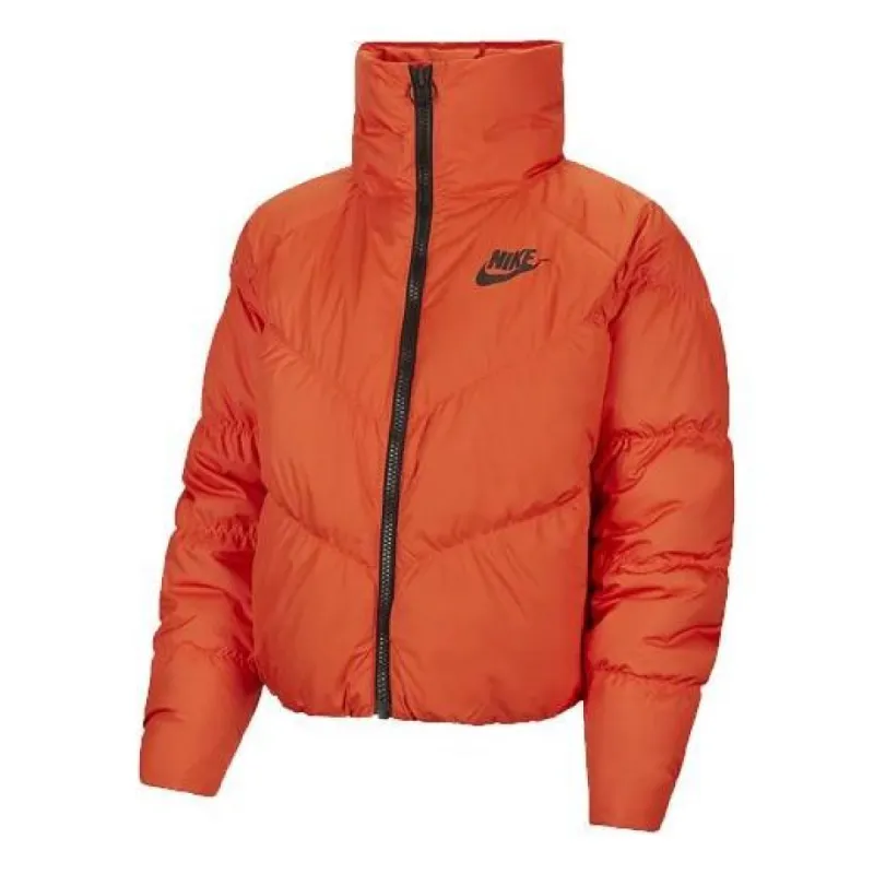 (WMNS) Nike Sportswear Windpuffer Therma-FIT Loose Puffer Jacket 'Orange' BV2880-891 sold by KicksCrew