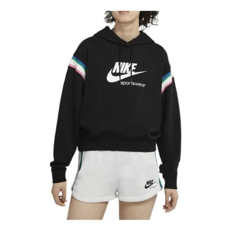 (WMNS) Nike Sportswear Heritage Pullover Hoodie 'Black' CU5924-010 sold by KicksCrew