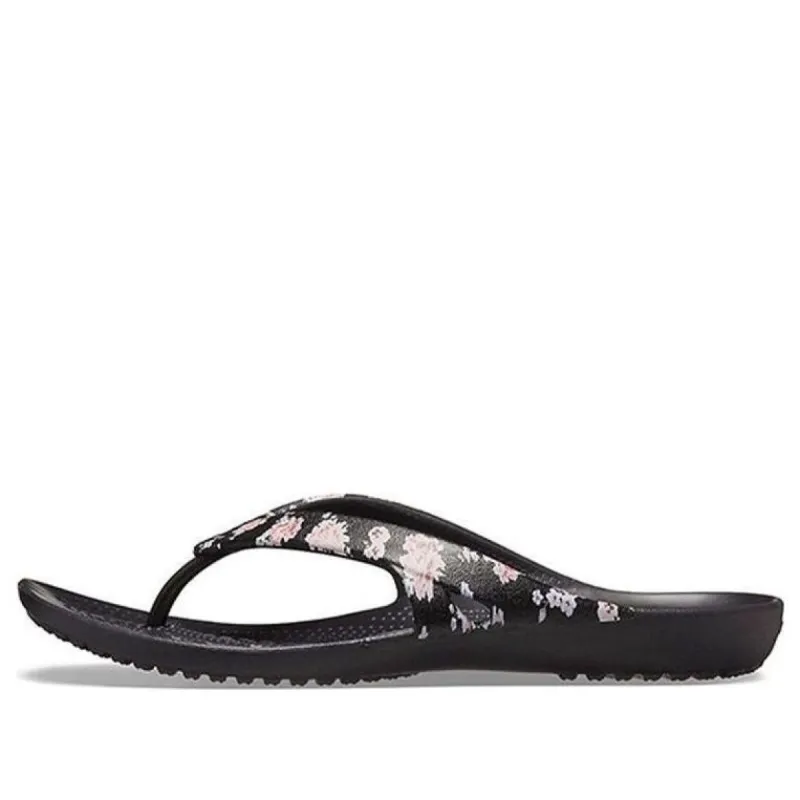 (WMNS) Crocs Kadee 2 Printed Flip Flops 'Floral Black' 205998-97J sold by KicksCrew