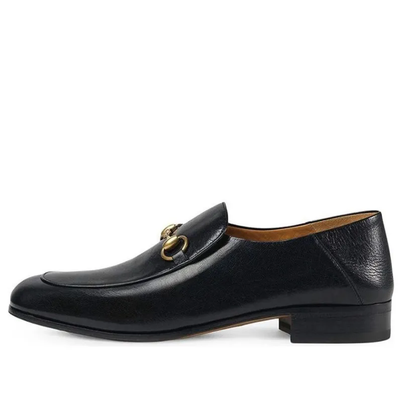 Gucci Horsebit Slip On Loafer 'Gold-Tone Black Leather' 526297-D3V00-1000 sold by KicksCrew