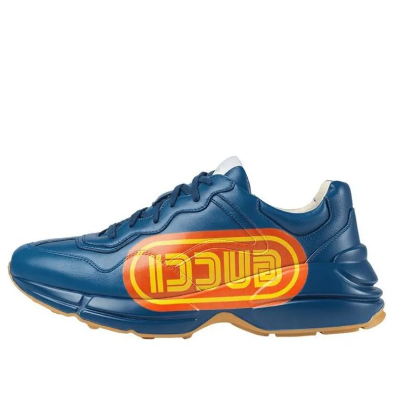 GUCCI Rhyton Print 'Blue' 523609-DRW00-4325 sold by KicksCrew