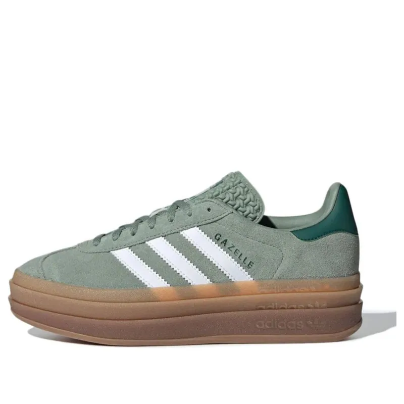 (WMNS) adidas Gazelle Bold 'Silver Green Gum' ID6998 sold by KicksCrew