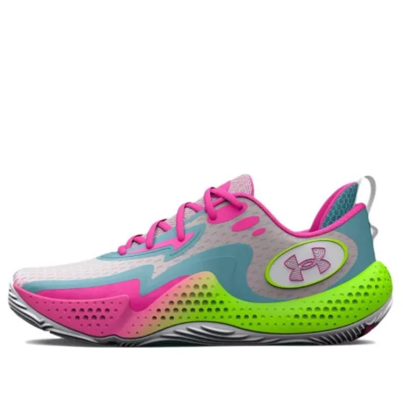 Under Armour Spawn 5 'White Lime Pink' 3026285-100 sold by KicksCrew
