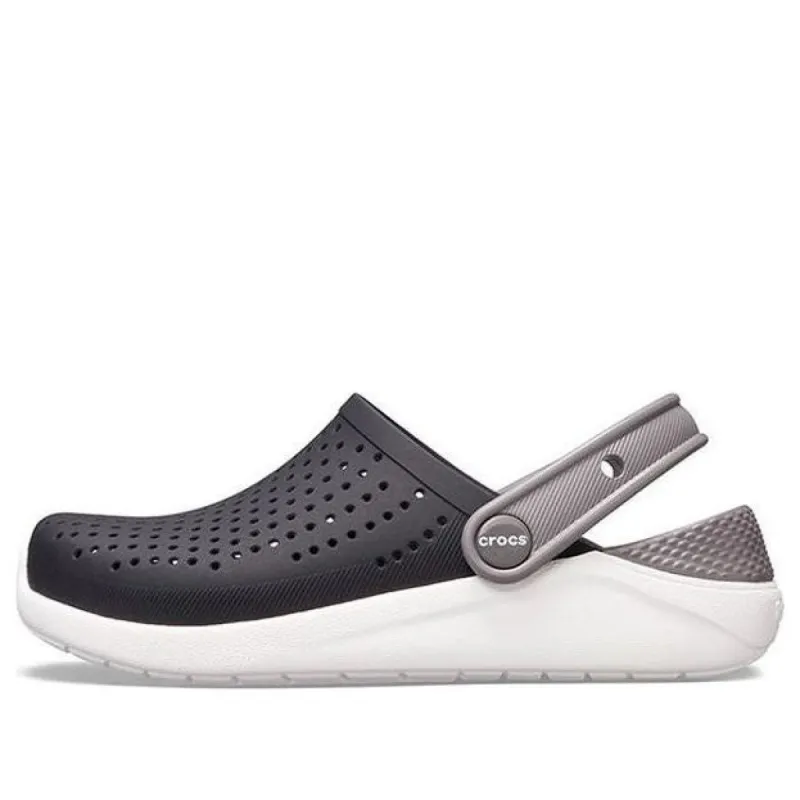 (GS) Crocs LiteRide Clogs 'Black Grey White' 205964-066 sold by KicksCrew