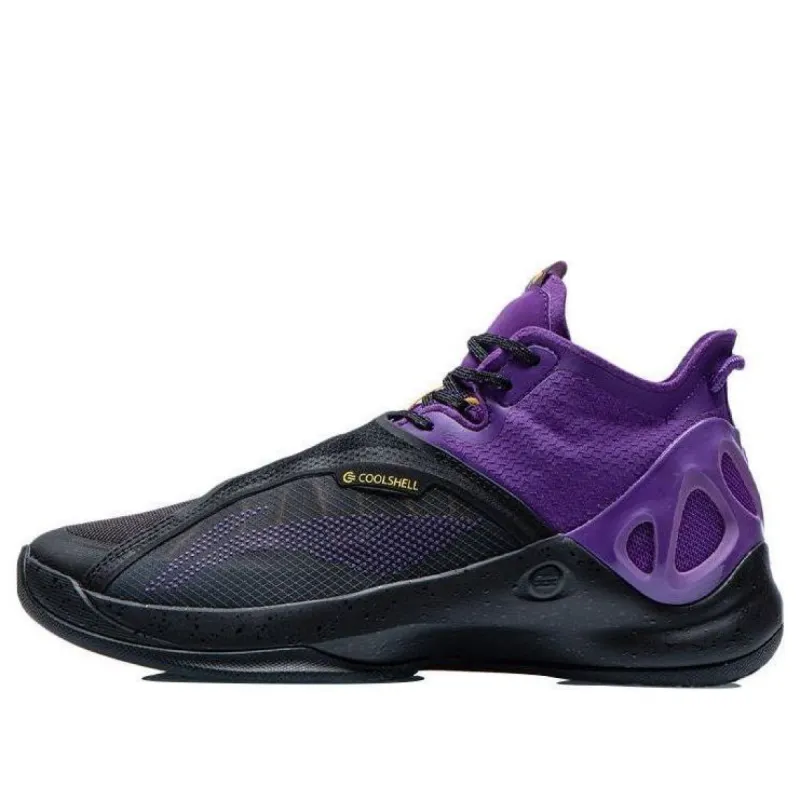 Li-Ning Original VOIT High Top Basketball Shoes 'Black Purple' ABAR081-7 sold by KicksCrew