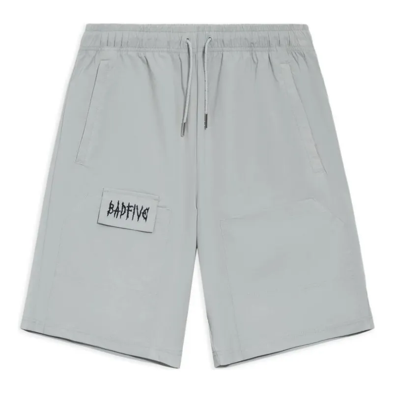 Li-Ning BadFive Graphic Shorts 'Grey' AKSS377-1 sold by KicksCrew
