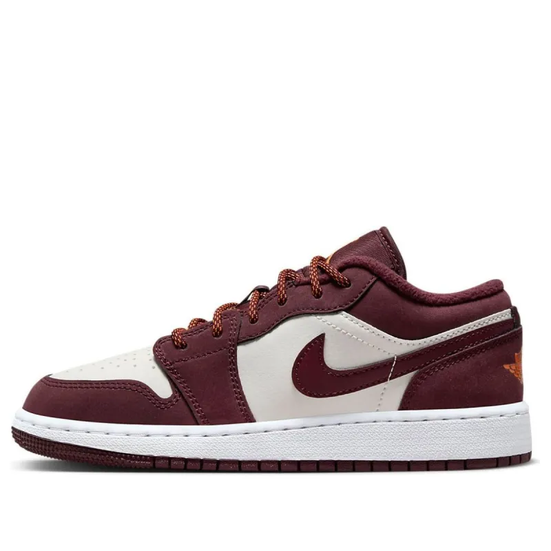 (GS) Air Jordan 1 Low 'Night Maroon' 553560-068 sold by KicksCrew