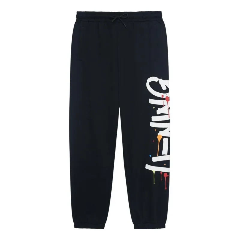 Li-Ning Graphic Joggers Sweatpants 'Black' AKLSG77-1 sold by KicksCrew