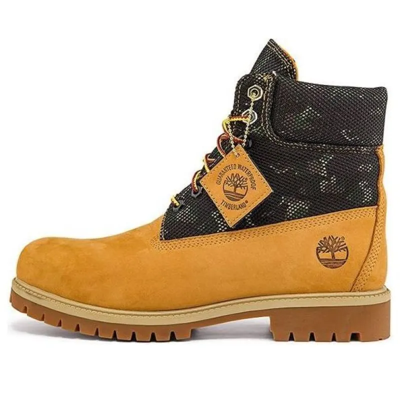 Timberland Heritage 6 Inch Boot 'Wheat Nubuck with Camo' A2KJZW sold by KicksCrew