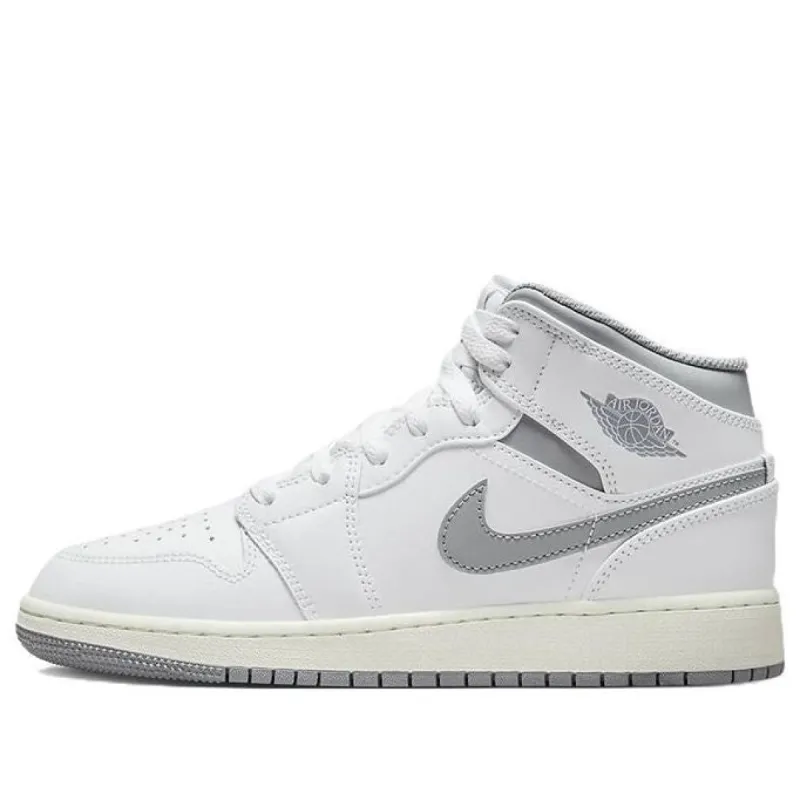 (GS) Air Jordan 1 Mid 'Neutral Grey' 554725-135 sold by KicksCrew