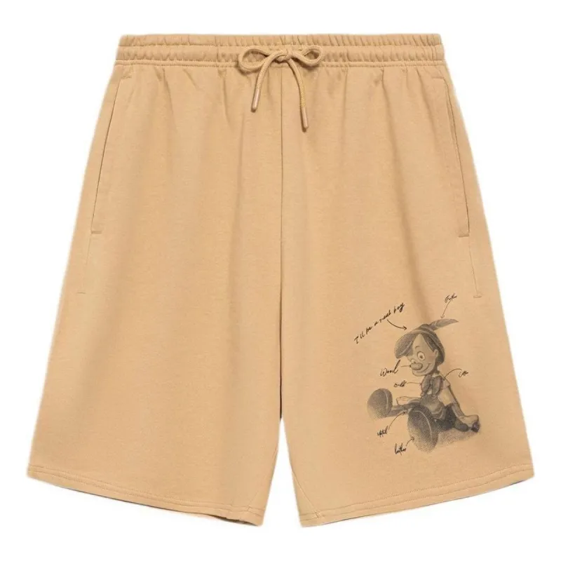 Li-Ning x Disney Pinocchio Graphic Shorts 'Brown' AKSS433-4 sold by KicksCrew