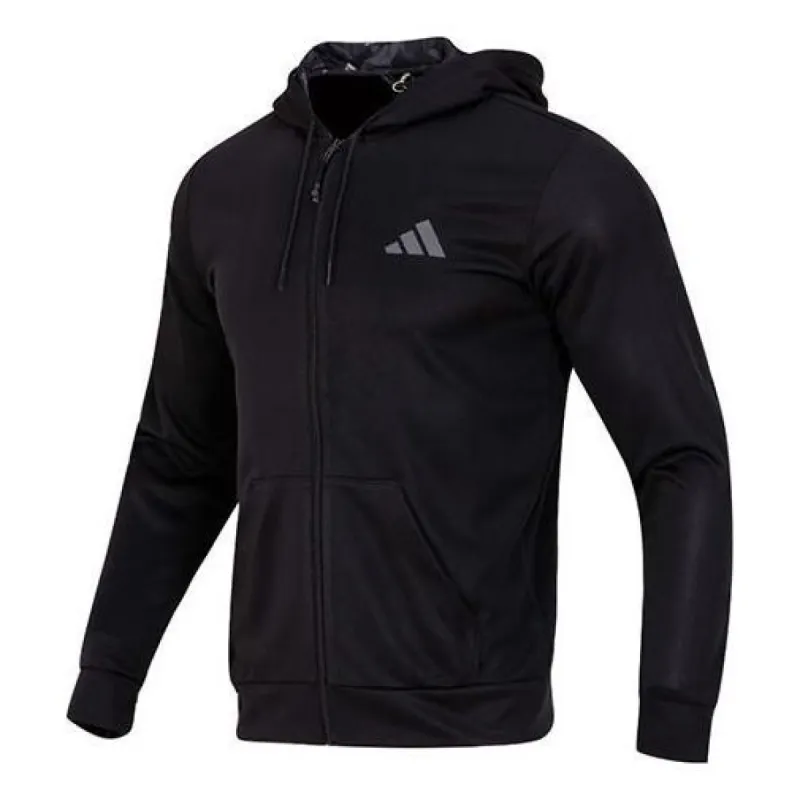 adidas Train Essentials Seasonal Training Full-Zip Jacket 'Black' IB8137 sold by KicksCrew