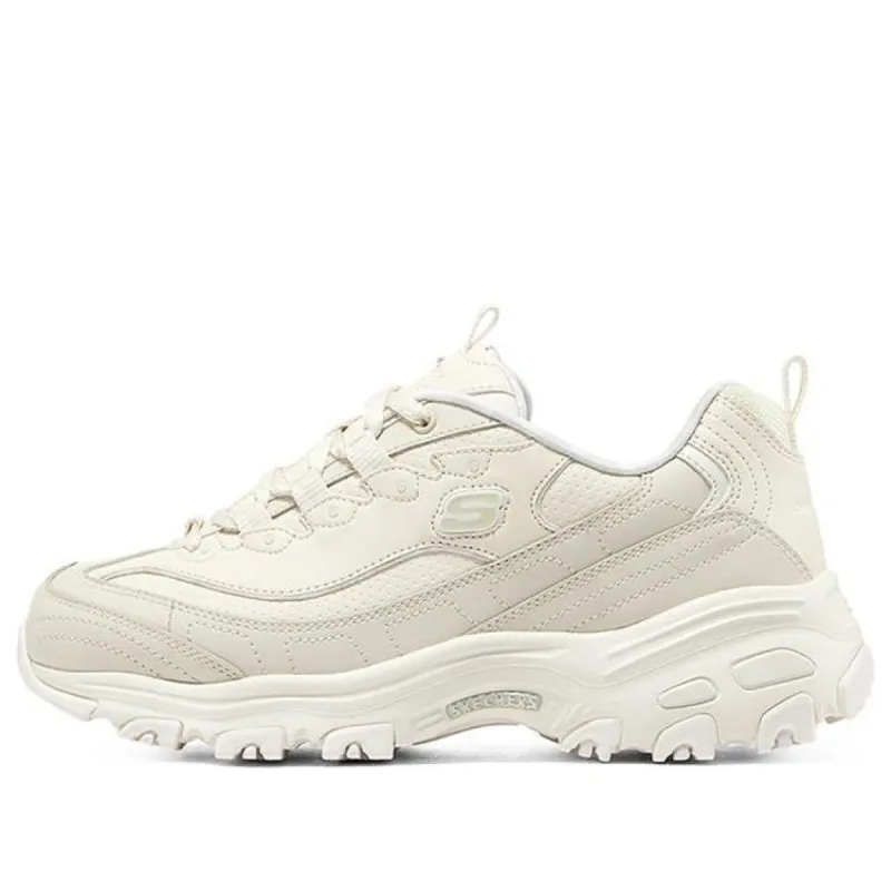 (WMNS) Skechers Dlites 1.0 'Beige White' 149227-OFWT sold by KicksCrew