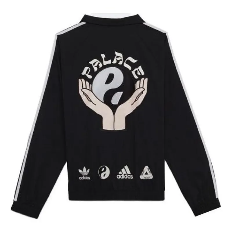Palace X Adidas originals Zip Jacket 'Black' H59100 sold by KicksCrew