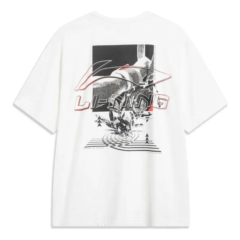 Li-Ning Sports Classic Short Sleeve T-shirt 'White' AHST447-2 sold by KicksCrew