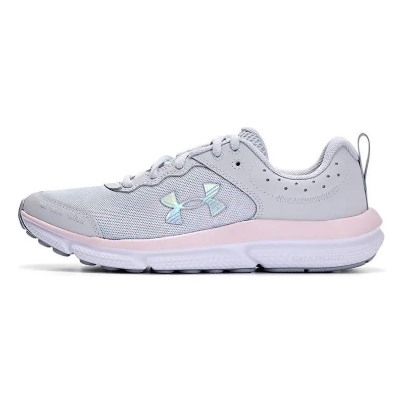 (GS) Under Armour Assert 10 AC 'Halo Grey Pink Sugar' 3026189-102 sold by KicksCrew