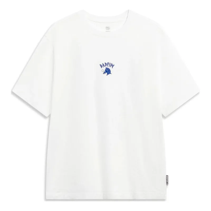 Li-Ning BadFive Graphic T-shirt 'White' AHST285-7 sold by KicksCrew