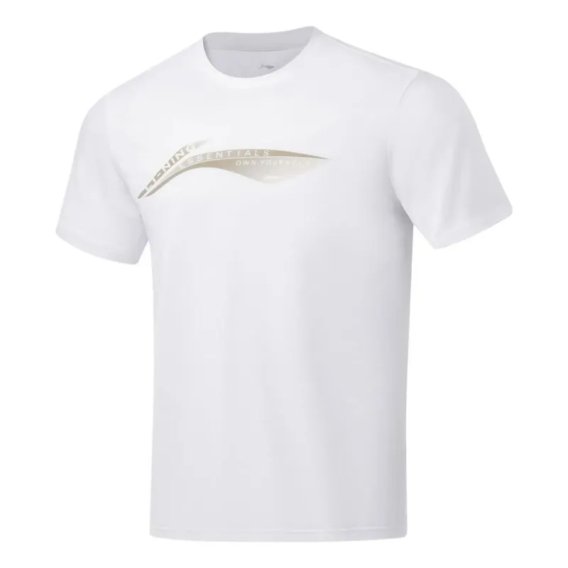 Li-Ning Big Logo Training T-shirt 'White' ATST101-2 sold by KicksCrew