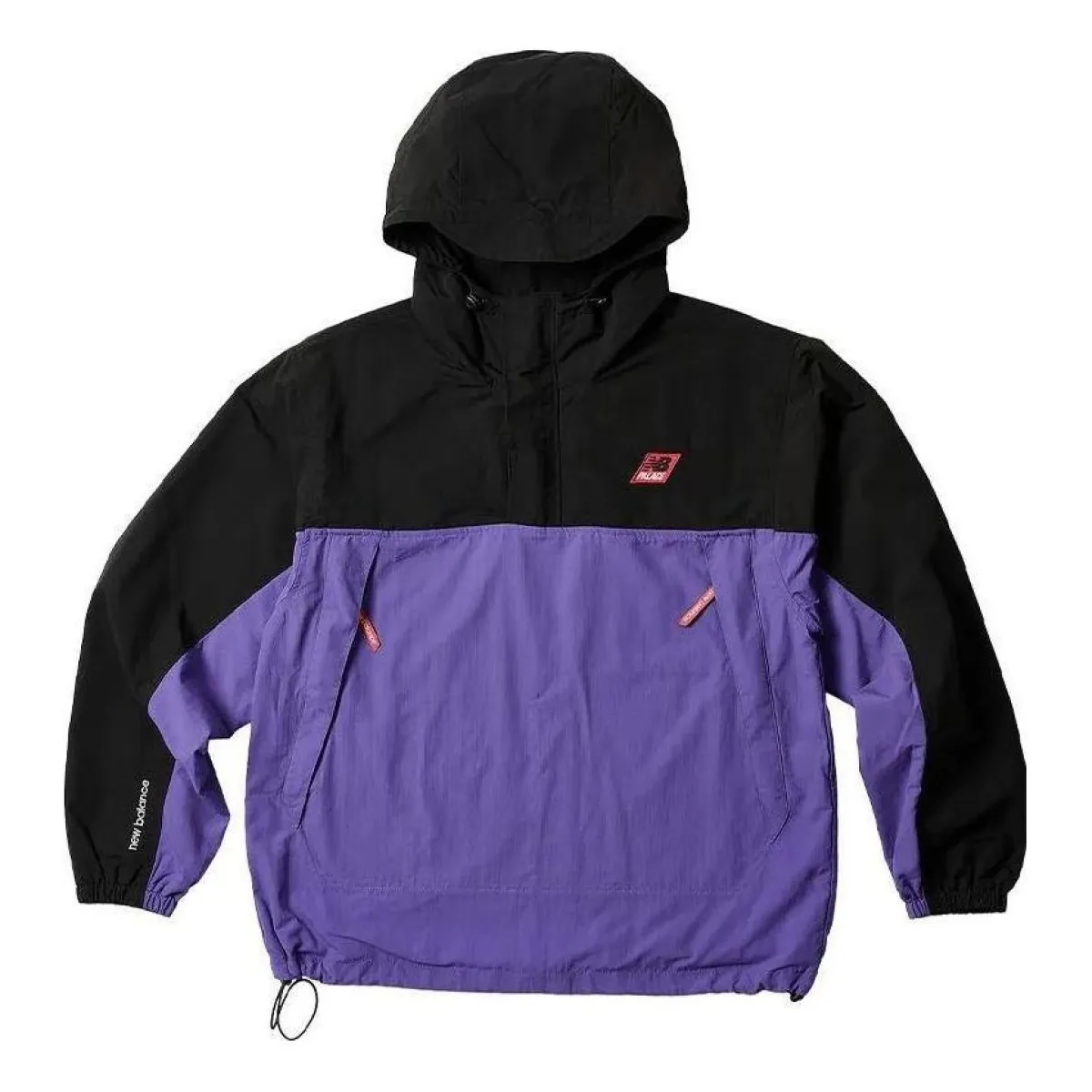 Palace x New Balance Pop Over Shell Jacket 'Black Purple
