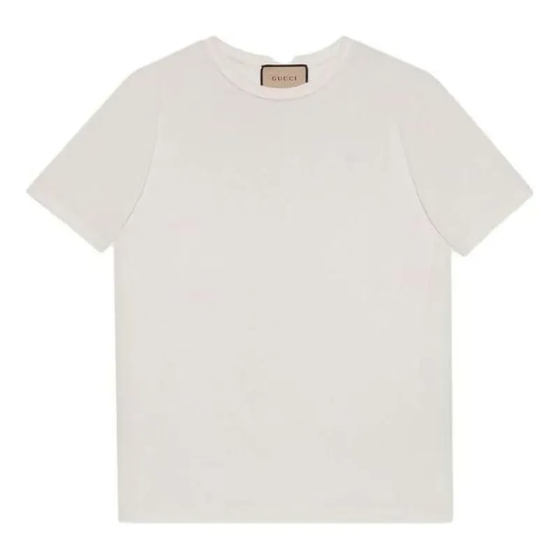 Gucci Cotton Jersey T-Shirt with Double G 'White' 548334-XJEJF-9088 sold by KicksCrew