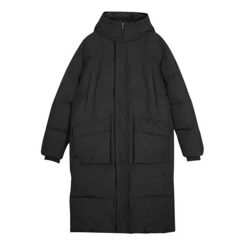 Skechers Lifestyle Series Long Down Jacket 'Black' L423M099-0018 sold by KicksCrew
