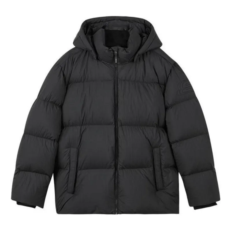 Skechers Hooded Down Jacket 'Black' L422M002 sold by KicksCrew