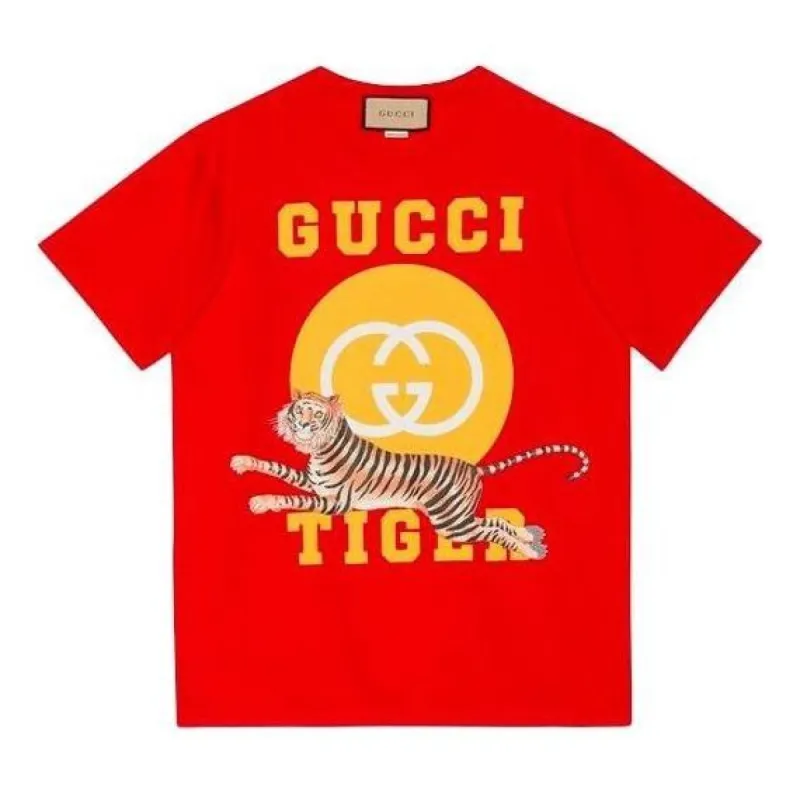Gucci Tiger Interlocking G T-shirt 'Red' 548334-XJD31-6229 sold by KicksCrew