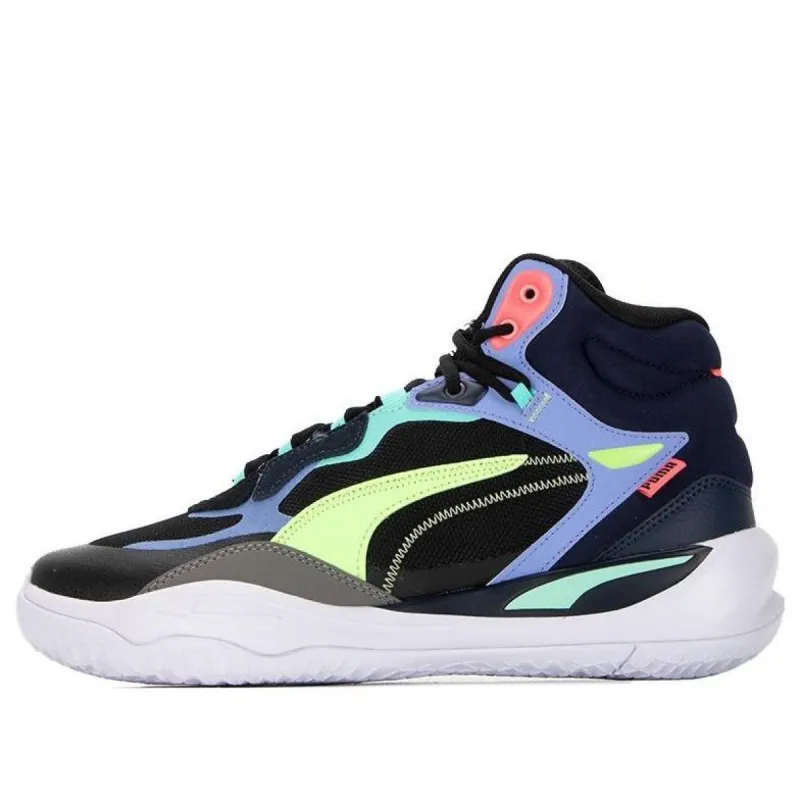 PUMA Playmaker Pro Mid 'Black Multicolor' 377902-07 sold by KicksCrew
