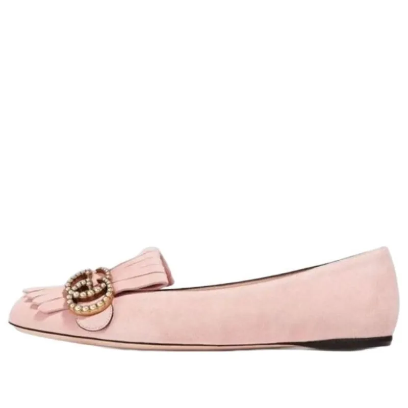 (WMNS) GUCCI GG Marmont Crystal Embellished Flats 'Pink' 454299-C2000-5909 sold by KicksCrew